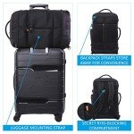 Aerolite 39L Black Cabin Luggage Backpack 55x35cm