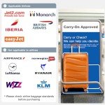 Lightweight Orange Hard Shell Cabin Luggage 55cm