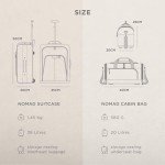 Compact 39L Cabin Luggage Set - Lightweight Travel Bags