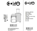 COOLIFE Hard Shell Cabin Luggage Set - Black