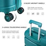 Kono Lightweight 55cm Hard Shell Cabin Luggage