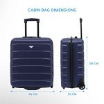 EJ Cabin Luggage 56x45x25cm Lightweight Hard Case