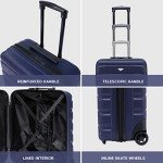 EJ Cabin Luggage 56x45x25cm Lightweight Hard Case