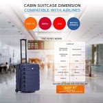 EJ Cabin Luggage 56x45x25cm Lightweight Hard Case