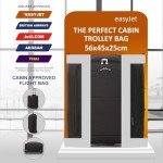 EJ Cabin Luggage 56x45x25cm - Lightweight 60L Trolley
