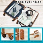 Coolife Black Hard Shell Cabin Luggage Set