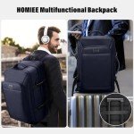 EJ Cabin Luggage 56x45x25cm - Blue Travel Backpack