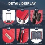 FLYMAX 56x45x25cm Super Lightweight Cabin Luggage