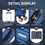 Lightweight 56x45x25cm Cabin Luggage with Wheels