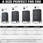 Lightweight 4-Wheel Cabin Luggage 56x45x25cm Black