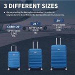 Lightweight 56x45x25cm Cabin Luggage with Wheels