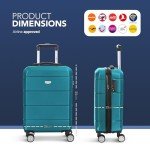 EJ Cabin Luggage 20-Inch Lightweight Carry-On Suitcase