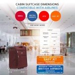 EJ Cabin Luggage 56x45x25cm - Set of 2