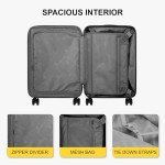 LEVEL8 Expandable Cabin Luggage with Laptop Compartment
