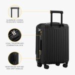 LEVEL8 Expandable Cabin Luggage with Laptop Compartment
