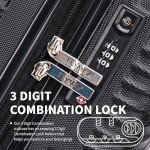 Flymax Lightweight Cabin Luggage 56x45x25cm Black