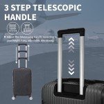 Flymax Lightweight Cabin Luggage 56x45x25cm Black