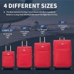 Lightweight 4-Wheel Cabin Luggage 56x45x25cm