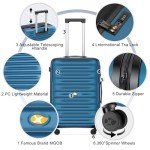 EJ Cabin Luggage Spinner, Lightweight Carry-On Case