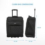 EJ Cabin Luggage 56x45x25cm - Set of 2