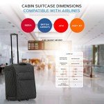 EJ Cabin Luggage 56x45x25cm - Set of 2