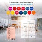 Lightweight 4-Wheel Cabin Luggage Set 56x45x25cm