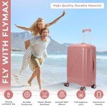 FLYMAX 56x45x25cm Lightweight Cabin Luggage with Wheels