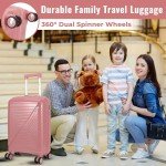 FLYMAX 56x45x25cm Lightweight Cabin Luggage with Wheels