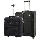 Aerolite 2-Piece Carry-On Luggage Set - Charcoal