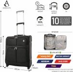 Aerolite 2-Piece Carry-On Luggage Set - Charcoal