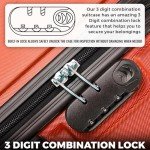 FLYMAX 55x35x20 Lightweight Cabin Luggage – Orange