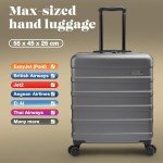 EJ Cabin Luggage 56x45x25cm - Lightweight Hard Shell