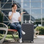 Lightweight Hard Shell Cabin Luggage with Spinner Wheels