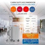 EJ Cabin Luggage - Lightweight Carry-On Suitcase 56x45x25cm