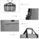 Kono Grey 55cm Cabin Travel Luggage Bag