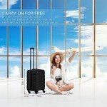 EJ Cabin Luggage 56x45x25cm Lightweight 4-Wheel Suitcase