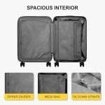 LEVEL8 20-Inch Cabin Luggage with Laptop Compartment