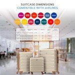 EJ Cabin Luggage 56x45x25cm - Set of 3