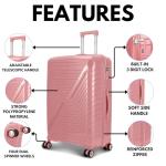 FLYMAX 56x45x25cm Lightweight Cabin Luggage with Wheels