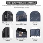 Flymax Lightweight Cabin Luggage 56x45x25cm Black