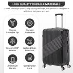 Flymax Lightweight Cabin Luggage 56x45x25cm Black