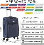 FLYMAX 56x45x25cm Cabin Luggage - Flight Approved
