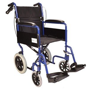 Lightweight Folding Transit Wheelchair with Handbrakes