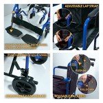 Lightweight Folding Aluminium Wheelchair with Brakes