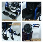 Lightweight Folding Aluminium Wheelchair with Brakes