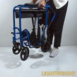 Lightweight Folding Aluminium Wheelchair with Brakes