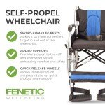 Lightweight Folding Aluminum Narrow Self-Propelled Wheelchair