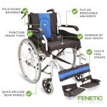Lightweight Folding Aluminum Narrow Self-Propelled Wheelchair