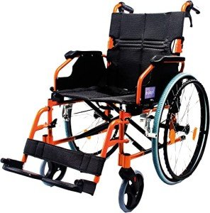 Folding Lightweight Self-Propelled Aluminium Wheelchair, Extra Wide