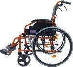 Folding Lightweight Self-Propelled Aluminium Wheelchair, Extra Wide